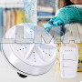 Ультразвуковая портативная мини стиральная машинка Usltrasonic Turbine Wash USB с пультом